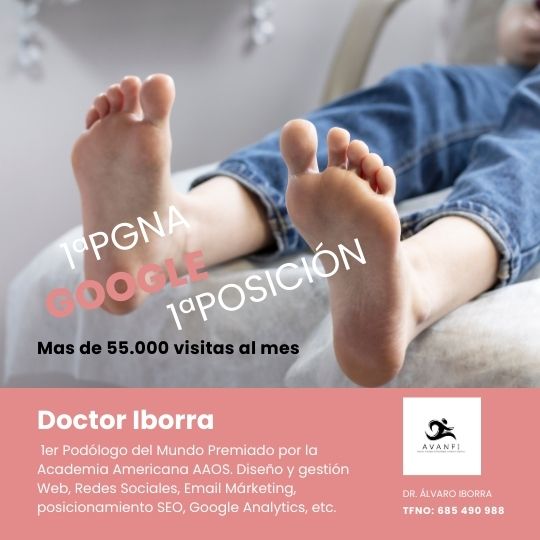 Proyecto web y posicionamiento SEO Dr. Alvaro Iborra Podología por OlgaComunicación
