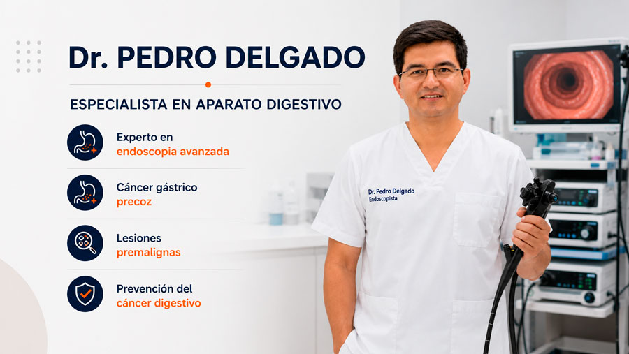 Dr. Pedro Delgado especialista en aparato digestivo y endoscopia avanzada