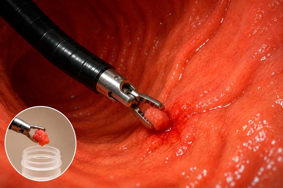 Biopsia durante una endoscopia