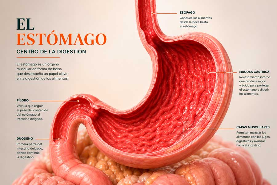El estómago y la endoscopia gástrica o digestiva
